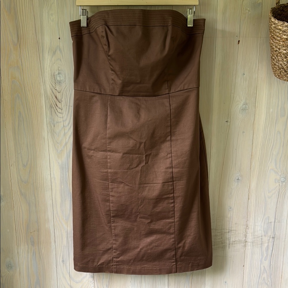 Merona Chocolate Strapless Dress